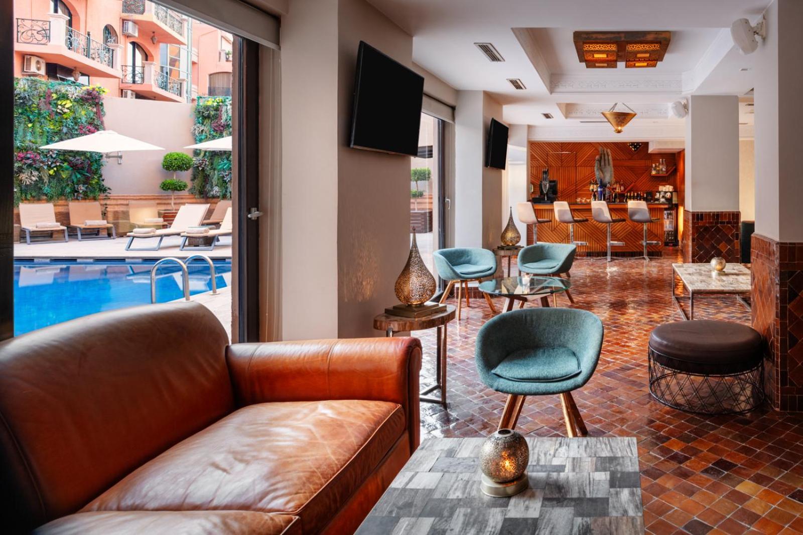 Hivernage Hotel & Spa Marrakesh Exterior foto The hotel's lobby