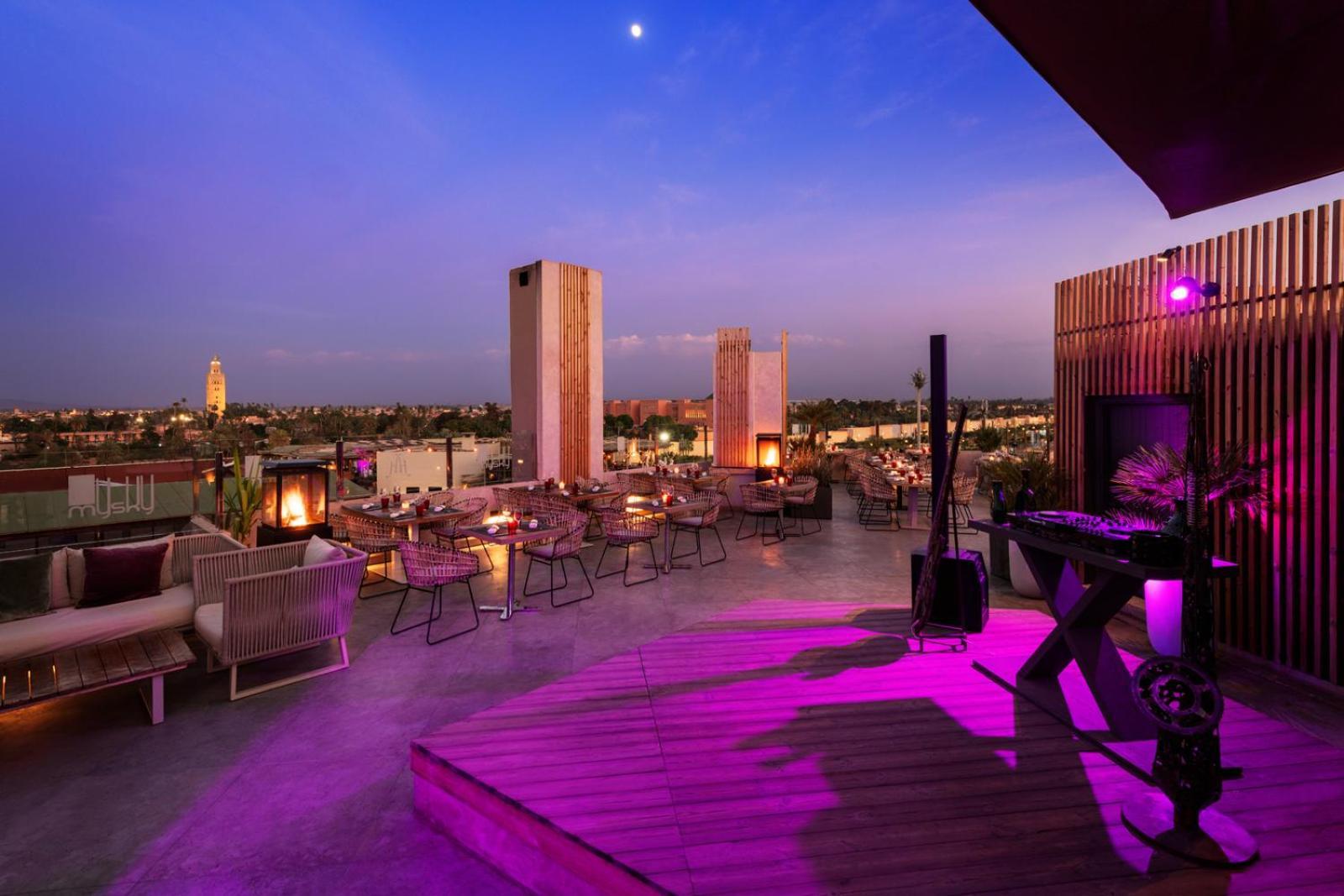 Hivernage Hotel & Spa Marrakesh Exterior foto The Sky Bar