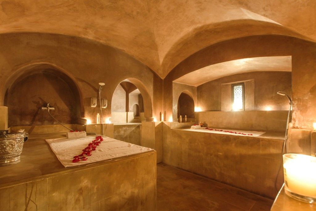 Hivernage Hotel & Spa Marrakesh Exterior foto A hammam in Marrakech, Morocco