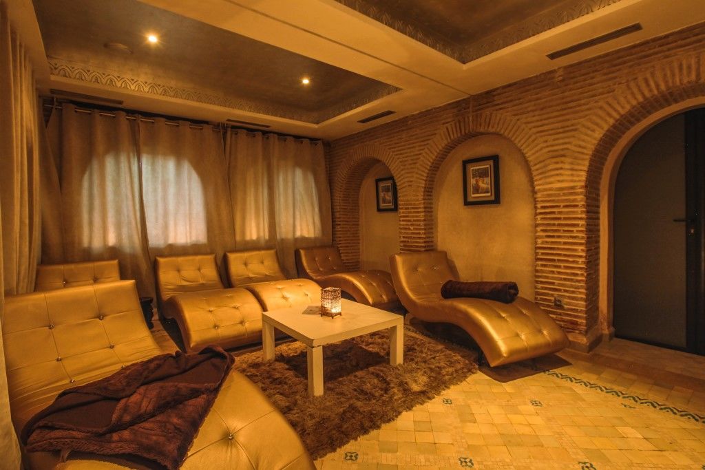 Hivernage Hotel & Spa Marrakesh Exterior foto A Moroccan lounge
